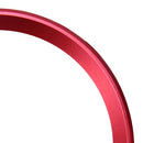 2 PCS Car Logo Decorative Circle Steering Wheel Decoration Ring Sticker Logo Car Styling Modification Car Front Logo Ring Decoration Rear Cover Trim Hood Emblem Rings for BMW 5 Series(Red)