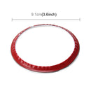 2 PCS Car Logo Decorative Circle Steering Wheel Decoration Ring Sticker Logo Car Styling Modification Car Front Logo Ring Decoration Rear Cover Trim Hood Emblem Rings for BMW 5 Series(Silver)