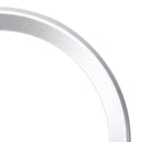 2 PCS Car Logo Decorative Circle Steering Wheel Decoration Ring Sticker Logo Car Styling Modification Car Front Logo Ring Decoration Rear Cover Trim Hood Emblem Rings for BMW 5 Series(Silver)