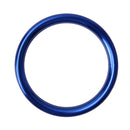 4 PCS Car Outlet Decorative Rings Aluminum Alloy Air Outlet Chrome Trim Ring Car Dashboard Air Vents Cover Sticker Decoration for Audi A3(Blue)