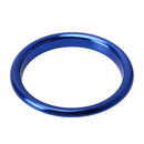 4 PCS Car Outlet Decorative Rings Aluminum Alloy Air Outlet Chrome Trim Ring Car Dashboard Air Vents Cover Sticker Decoration for Audi A3(Blue)