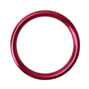 4 PCS Car Outlet Decorative Rings Aluminum Alloy Air Outlet Chrome Trim Ring Car Dashboard Air Vents Cover Sticker Decoration for Audi A3(Magenta)