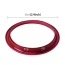 4 PCS Car Outlet Decorative Rings Aluminum Alloy Air Outlet Chrome Trim Ring Car Dashboard Air Vents Cover Sticker Decoration for Audi A3(Magenta)