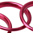 4 PCS Car Outlet Decorative Rings Aluminum Alloy Air Outlet Chrome Trim Ring Car Dashboard Air Vents Cover Sticker Decoration for Audi A3(Magenta)