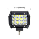 4 inch Three Rows Led Light Bar Modified Off-road Lights Roof Light Bar IP67 Waterproof 9W Condenser 6000K 5500LM LED Spotlight Light Searchlight Car LED Work Lights, DC 10-48V(White Light)