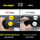 5 inch 18W 24 LED Waterproof IP67 Two Bar Modified Off-road Lights Spotlight Light Car Work Lights, DC 9-48V(Yellow Light)
