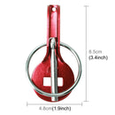 A Pair Universal Automobile Engine Cover Lock Carbon Fiber Hood Lock Car Modification Cover Lock Pull-type Engine Cover Lock Mount Bonnet Hood Pins Lock for Car Modification(Red)
