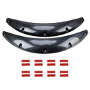 2 PCS 58cm Car Stickers Rubber Round Arc Strips Fender Flares Wheel Eyebrow Decal Sticker(Black)