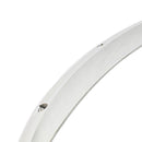 2 PCS 58cm Car Stickers Rubber Large Round Arc Strips Universal Fender Flares Wheel Eyebrow Decal Sticker Eyebrow Car-covers Black Striped Round Arc Strips(White)