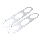2 PCS Anti-collision Protection Decorative Bar Behind The Siege Car Decoration(Silver)