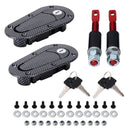 A Pair Car Carbon Fiber Cover Lock Modified Hood Lock General Racing Car Cover Lock