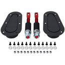 A Pair Car Carbon Fiber Cover Lock Modified Hood Lock General Racing Car Cover Lock(Black)