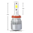 2 PCS H8/H9/H11 18W 1800 LM 8000K IP68 Casnbus Constant Current Car LED Headlight with 2 COB Lamps, DC 9-36V(Ice Blue Light)