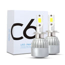 2 PCS H7 18W 1800 LM 8000K IP68 Casnbus Constant Current Car LED Headlight with 2 COB Lamps, DC 9-36V(Ice Blue Light)