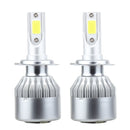 2 PCS H7 18W 1800 LM 6000K IP68 Casnbus Constant Current Car LED Headlight with 2 COB Lamps, DC 9-36V(White Light)
