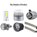 2 PCS H7 18W 1800 LM 6000K IP68 Casnbus Constant Current Car LED Headlight with 2 COB Lamps, DC 9-36V(White Light)