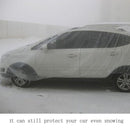 Outdoor Universal Waterproof Anti-Dust Sunproof 2-Compartment Sedan Disposal PE Car Cover