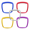 Car Auto Steering Wheel Decorative Ring Cover Trim Sticker Decoration for Audi(Silver)
