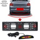 PZ300L Europe Car License Plate Frame Parking Sensors Reversing Radar with 3 Radar Detector