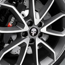 4 PCS Car-Styling Skull Pattern Wheel Hub Decorative Sticker, Diameter: 5.8cm