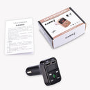 B2 Dual USB Charging Bluetooth FM Transmitter MP3 Music Player Car Kit, Support Hands-Free Call & TF Card & U Disk (Silver)