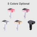B2 Dual USB Charging Bluetooth FM Transmitter MP3 Music Player Car Kit, Support Hands-Free Call & TF Card & U Disk (Silver)