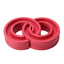 2 PCS Car Auto F Type Shock Absorber Spring Bumper Power Cushion Buffer, Spring Spacing: 13mm, Colloid Height: 36mm(Red)