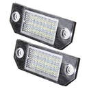 2 PCS License Plate Light with 24 SMD-3528 Lamps for Ford Focus,2W 120LM,6000K, DC12V(White Light)