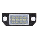 2 PCS License Plate Light with 24 SMD-3528 Lamps for Ford Focus,2W 120LM,6000K, DC12V(White Light)