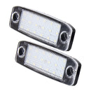 2 PCS LED License Plate Light with 18 SMD-3528 Lamps for Hyundai Sonata,2W 120LM,6000K, DC12V(White Light)