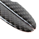 4 PCS Universal Car Door Anti-collision Strip Protection Guards Carbon Fiber Trims Stickers (Black)