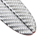 4 PCS Universal Car Door Anti-collision Strip Protection Guards Carbon Fiber Trims Stickers (Silver)