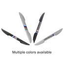 4 PCS Universal Car Door Anti-collision Strip Protection Guards Carbon Fiber Trims Stickers (Silver)
