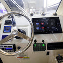 Multi-function Combination Switch Panel Voltmeter + Cigarette Lighter Socket + 5 Way Switches + Dual USB Charger for Car RV Marine Boat(Green Light)