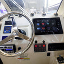 Multi-function Combination Switch Pane Voltmeter + Cigarette Lighter Socket + 5 Way Switches + Dual USB Charger for Car RV Marine Boat(Red Light)