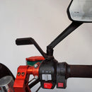 Motorcycle Rear View Mirror Aluminum Alloy Bracket(Black)