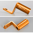 Motorcycle Rear View Mirror Aluminum Alloy Bracket(Orange)