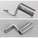 Motorcycle Rear View Mirror Aluminum Alloy Bracket(Silver Grey)