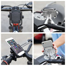 Motorcycle Handlebar Aluminum Alloy Phone Bracket, Suitable for 4-6 inch Device(Silver Grey)