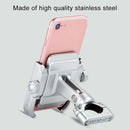 Motorcycle Handlebar Aluminum Alloy Phone Bracket, Suitable for 4-6 inch Device(Silver)