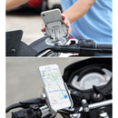 Motorcycle Handlebar Aluminum Alloy Phone Bracket, Suitable for 4-6 inch Device(Silver)