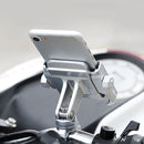Motorcycle Handlebar Aluminum Alloy Phone Bracket, Suitable for 4-6 inch Device(Silver)