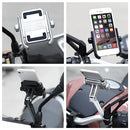 Motorcycle Rear View Mirror Aluminum Alloy Phone Bracket, Suitable for 4-6 inch Device(Silver)