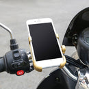 Motorcycle Handlebar Aluminum Alloy Phone Bracket, Suitable for 60-100mm Device(Blue)