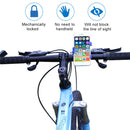 360 Degree Rotatable Aluminum Alloy Phone Bracket for Bicycle, Suitable for 50-100mm Device(Gold)
