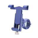 360 Degree Rotatable Aluminum Alloy Phone Bracket for Bicycle, Suitable for 50-100mm Device(Blue)