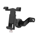 360 Degree Rotatable Aluminum Alloy Phone Bracket for Electric Car / Motorcycle, Suitable for 50-100mm Device(Black)