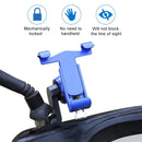 360 Degree Rotatable Aluminum Alloy Phone Bracket for Electric Car / Motorcycle, Suitable for 50-100mm Device(Black)