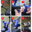 360 Degree Rotatable Aluminum Alloy Phone Bracket for Electric Car / Motorcycle, Suitable for 50-100mm Device(Gold)
