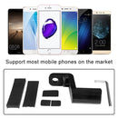 360 Degree Rotatable Aluminum Alloy Phone Bracket for Electric Car / Motorcycle, Suitable for 50-100mm Device(Blue)